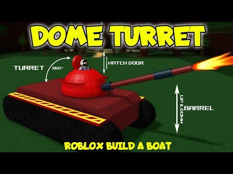 EASY TUTORIAL | DOME SHAPED TURRET for TANKS, TRUCKS, CARS, SHIPS & MORE! Roblox Build a Boat!