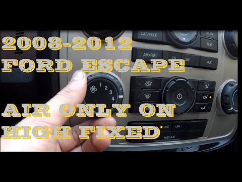 How to replace Blower motor resistor in Ford Escape and Mazda Tribute , if it blows air only on 4