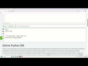 Procedures in Python