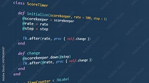 Program Code - background loop