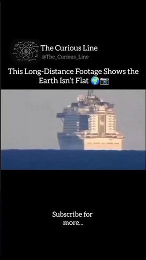 This long-distance camera footage shows that the Earth isn’t flat #shorts #viral #music #earth