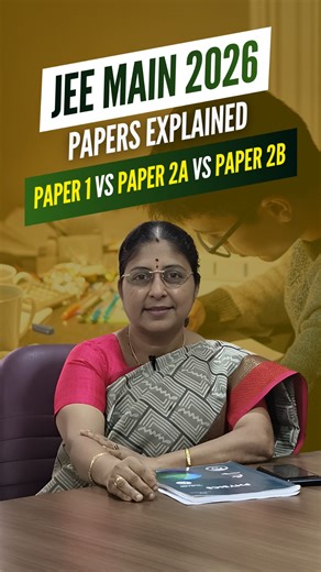 NeetWithSathyaMam on Instagram: "JEE Main Papers | Paper 2A | For Whom? Confused about JEE Main papers? 🤔 In this video, we clearly explain the three papers in JEE Main – Paper 1, Paper 2A and Paper 2B and which one you should choose based on your career goal. 🔹 Want to study BE / BTech in NITs, IITs & IIITs? → Choose Paper 1 🔹 Dream of becoming an Architect? → Write Paper 2A In this video, you’ll learn: ✅ Which paper is required for Engineering & Architecture ✅ Paper 2A exam pattern – Maths,