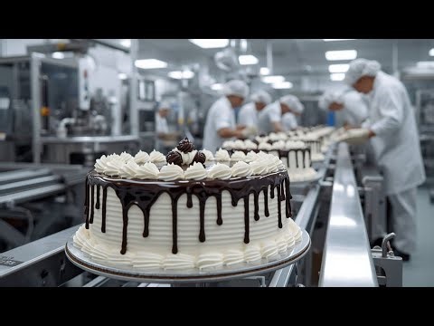 Inside a Fully Automated Cake Factory – How Millions of Cakes Are Made Every Day