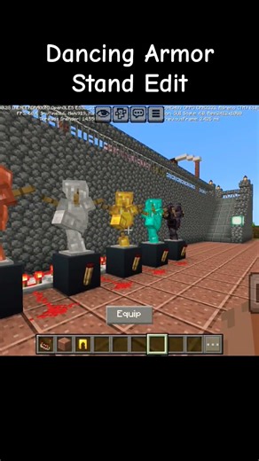 Dancing Armor Stand #minecraft #armorstand #youtubeshorts #shortvideo