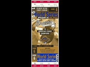 Cleveland Indians vs Atlanta Braves (October 28, 1995) World Series Game #6 (Radio Call)