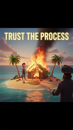 Grindle Vines on Instagram: "The hut burned… but that smoke saved him. Not every loss is a loss. Trust the process. 🔥 . . . . . . . . #TrustTheProcess #LifeLesson #MotivationDaily #faithoverfear #GrindleVines"