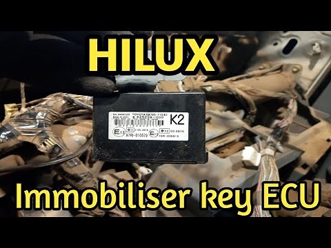 Hilux immobilizer ECU replacement. (key transponder ECU )