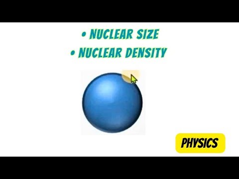 Nuclear Size & Nuclear Density | Physics