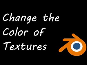 Blender Change the Color of any Texture