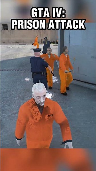 GTA IV: Prison Attack #gta #gtaiv #gta4
