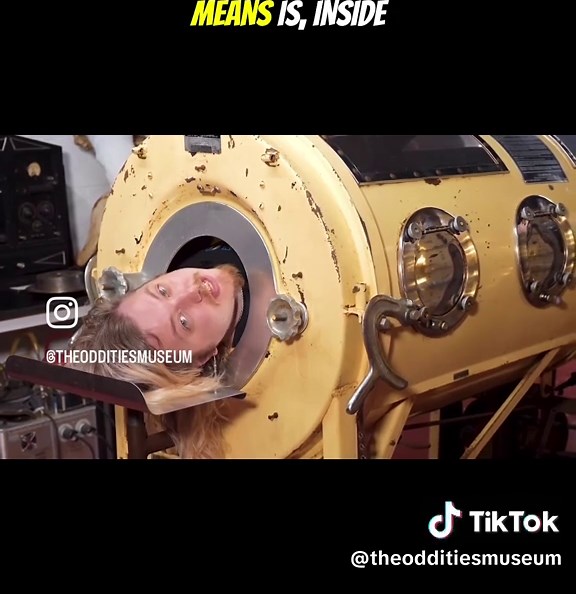 The iron lung is a negative pressure ventilator that varies air pressure in order to stimulate breathing. We've got a real one here at The Oddities Museum as the centerpiece of our medical section. Come see the iron lung and so much more at The Oddities Museum in Atlanta, Georgia. #ironlung #polio #weirdscience #trending