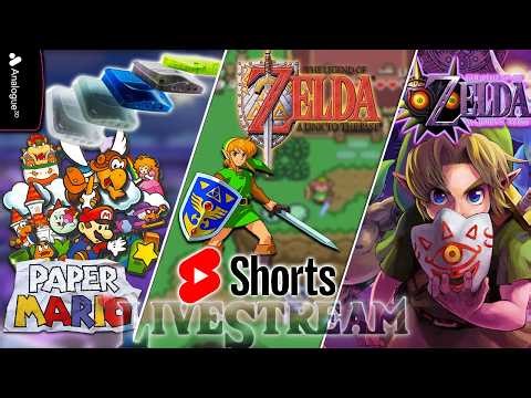 🔴 Analogue 3D First Look + Paper Mario 64 Gameplay | A Link to the Past & Majora’s Mask YT Shorts✨