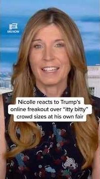 Nicolle reacts to Trump's online freakout over 'itty bitty' crowd sizes at his own fair