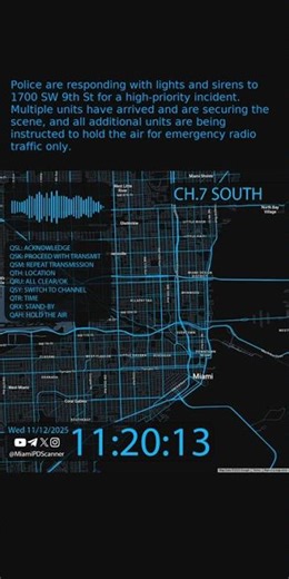 CODE 3 EMERGENCY RESPONSE – 1700 SW 9th St | Miami PD #Shorts