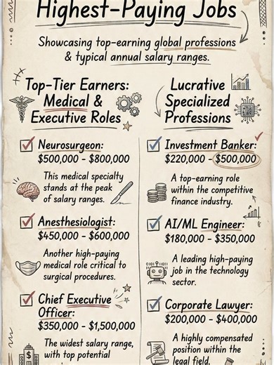 Top 15 Highest paying jobs in the world #HighestPayingJobs #HighSalary #TopCareers #CareerGoals #MakeMoney #CareerAdvice #JobIdeas #DreamJob #ProfessionalLife