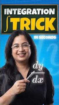 Integration Finally Made Easy in 60 Seconds! | Mini Mehta #maths #mathstricks #integration #cbse