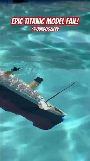 Epic Titanic fail - homemade Titanic Submersible model sinks stern first! Epic fail.