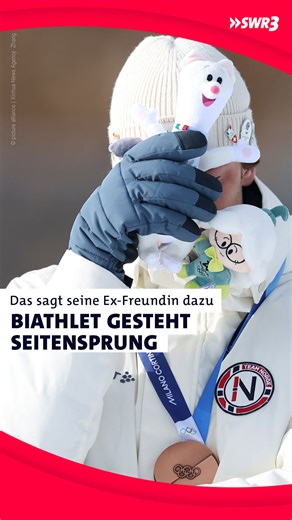 Biathlet Sturla Holm Laegreid wurde in einem Interview nach seinem Bronze-Sieg sehr emotional. Seine Ex-Partnerin hat sich inzwischen zu seinem Geständnis geäußert. Wie hättet ihr an ihrer Stelle reagiert? | SWR3