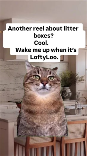 Another litter box reel? Groundbreaking. 😴 I’ll be over here conserving energy until it involves LoftyLoo you know, the one that doesn’t hurt backs, knees, or patience. 🐾✨ Elevated standards only. #LoftyLoo #CatMomLife #CatDadLife #PetParentProblems #CatHumor