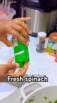 #cooking whole Leaf frozen Spinach# ,full of vitamins,minerals and antioxidants#vegerecipe#shorts