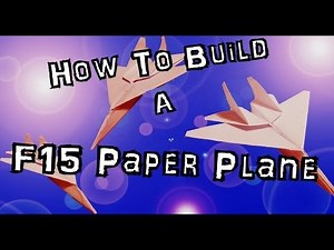 Paper Plane F15 Eagle Jet Fighter - Origami Style