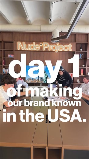 NUDE PROJECT on Instagram: "Day 1 of making our brand known in the USA."