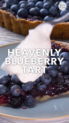 This simple blueberry tart showcases the best of peak-season fresh fruit! 🫐 Full recipe here: bit.ly/42m1r10 | Taste of Home
