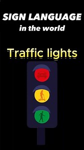 [World Sign Languages] How to Sign 'Traffic Lights' in 5 Different Countries #shorts #Traffic Lights