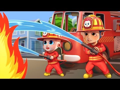 Firefighters Song 🔥🚒 Fire Truck Rescue Team | Funny Bunny - Kids Songs USA Compilation