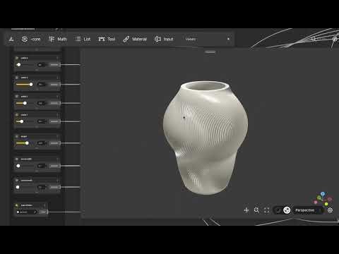 BeeGraphy Editor: 3D Parametric Vase
