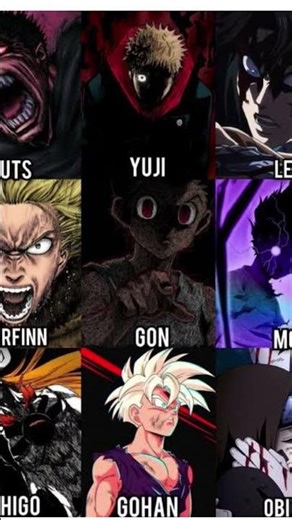 Most baddass anime charecters