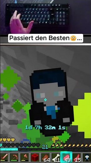 "Fallen from a tree" 🤣 #clip #bastighg #minecraft #twitchde