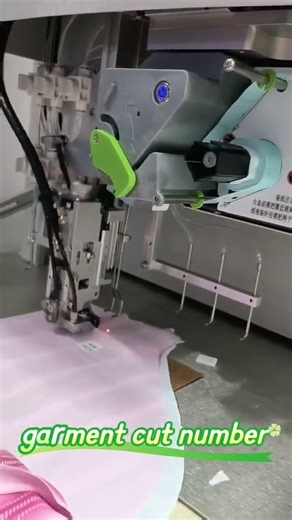 Indian garment factory uses automatic numbering machine on site