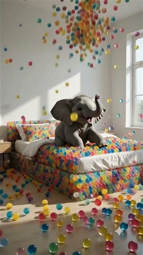 🤯 I Didn't Expect This Elephant to Jump on Orbeez Bed!