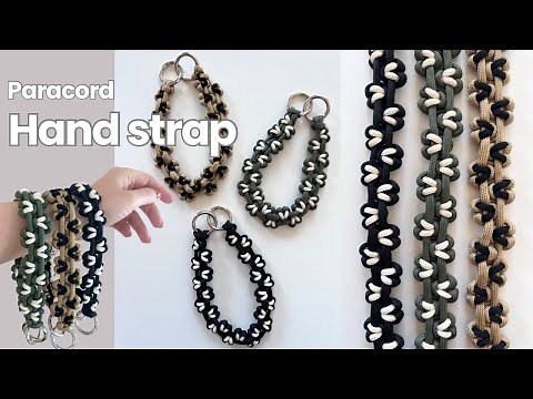 Make a easy heart-shaped hand strap out of paracord [DIY] | Paracord Heart Keychain / Strap Tutorial