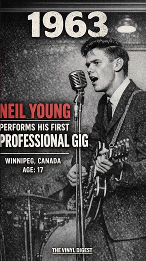 Neil Young – First Gig Ever | The Start of a Music Legend