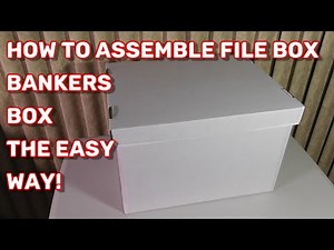 Bankers Box - How to Assemble A Bankers Box - Record Storage Carton with Separate Lid