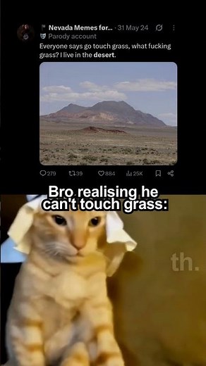 Bro can't touch grass 😭