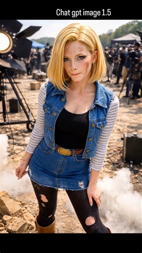 dragonball android 18 live-action. input same image,prompt. which one is the best? 드래곤볼 18호 실사화
