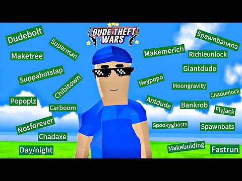 All Old And New Cheat Code Dude Theft Wars 2025 !!! 😱