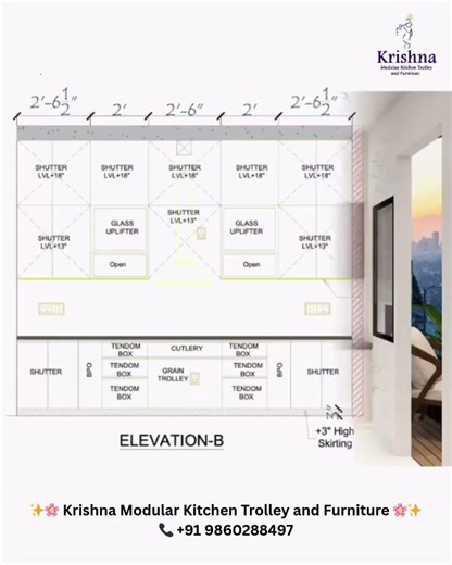 ✨ Modern Modular Kitchen Design ✨