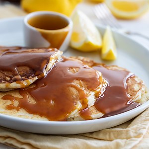 Lemon Pancakes recipe >> https://www.tasteandtellblog.com/lemon-pancakes/ These Lemon Pancakes are so delicious, and perfect for a weekend or a weekday! | Taste and Tell