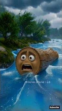 The Wooden Log That Learned a Life Lesson |Telugu Moral Story #ai#telugustories #shorts#kidsstories