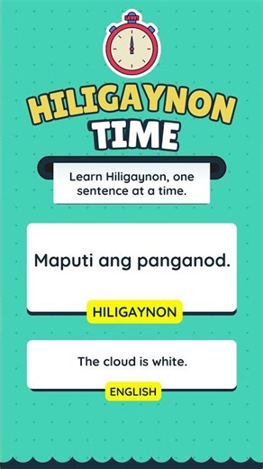 Learn Hiligaynon, one sentence at a time.