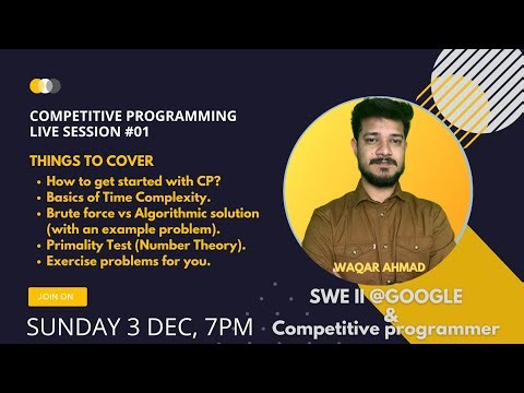 Competitive Programming Live Session #01 | CodeNCode
