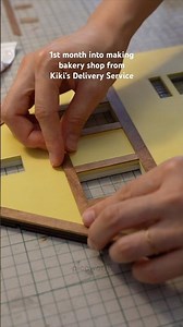 1st month into making miniature bakery shop from Kiki’s Delivery Service 🥨 full video on my YouTube
