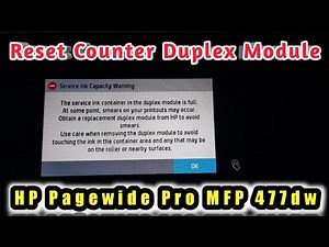 Cara Reset Counter Duplex Modul Printer HP Pagewide Pro MFP 477dw