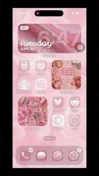 How to add color widgets at your home screen #ios26.5 #colorwidget #pinkhomescreen