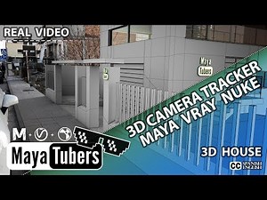 3D Camera Tracking Maya VRay Nuke VFX How to Insert a 3D Building in a Video or Movie - MayaTubers