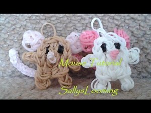 Cute Mouse Charm Loom Band Tutorial